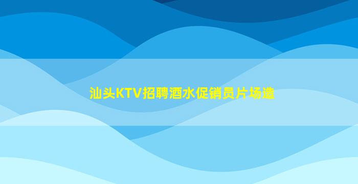 汕头KTV招聘酒水促销员片场造