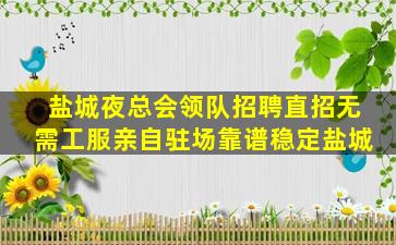 盐城夜总会领队招聘直招无需工服亲自驻场靠谱稳定盐城
